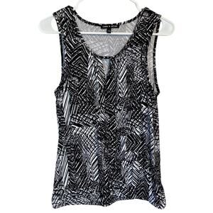 Stylish Cable & GAUGE Black White Keyhole Front Top Medium